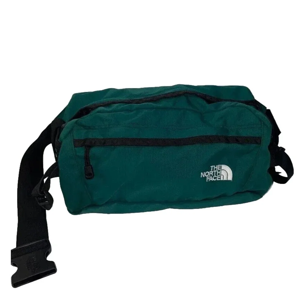 The North Face Green Lumbar Mountain Vintage Fanny Pack Adjustable Waist Bag - Picture 1 of 13